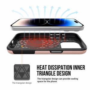 Vmax Triangle viedtālruņa apvalks iPhone 16 6,1" rozā zelts