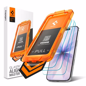 Spigen Glas.tR AlignMaster Slim 3 rūdīta stikla ekrāna aizsargu komplekts iPhone 17