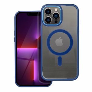COLOR EDGE MAG COVER magnētiskais viedtālruņa apvalks, savietojams ar MagSafe, paredzēts IPHONE 13 Pro Max, tumši zils