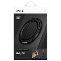 Uniq Gripfit Premium 360 magnētiskais turētājs ar statīvu – melns / oglekļa melns