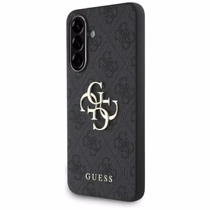 Guess Big 4G Logo Klasiska viedtālruņa apvalks Samsung Galaxy A56 - melns