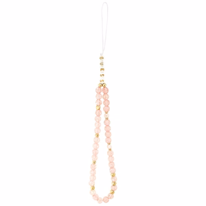 Guess IML Flowers Electro Pearl Strap MagSafe apvalks viedtālrunim iPhone 17 Pro - rozā