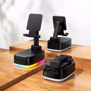 Borofone Portatīvais Bluetooth skaļrunis BR200 Marea 3 in 1 ar turētāju un 1500 mAh barošanas bloku melns