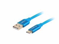 Lanberg CA-USBO-22CU-0010-BL USB cable 1 m USB 2.0 USB C USB A zils