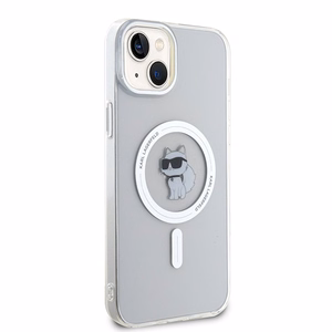 Viedtālruņa apvalks Karl Lagerfeld IML Choupette Magnētiskais MagSafe iPhone 15 Plus - caurspīdīgs (m)