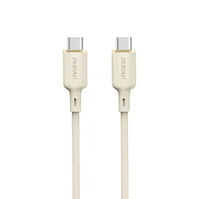 Dudao L7SCC USB-C - USB-C kabelis 100W 1m - bēšs