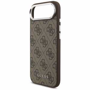 Guess 4G Classic Logo Magnētiskais viedtālruņa apvalks iPhone Air - brūna