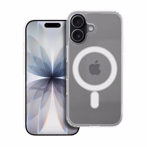 CLEAR MAG COVER (MID) magnētiskais viedtālruņa apvalks, saderīgs ar MagSafe, paredzēts IPHONE 17, caurspīdīgs