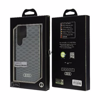 Audi IML Izšuvuma raksts Magnētiskais viedtālruņa apvalks S24 Ultra S928 pelēks/pelēks cietais apvalks AU-IMLMS24U-Q5/D3-GY