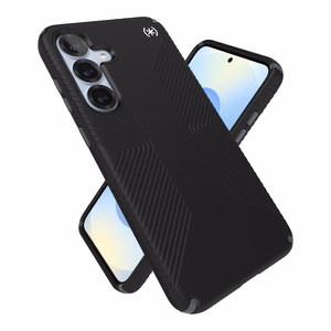 Speck Presidio2 Grip vāciņš ierīcei Samsung Galaxy S25+ / S24+, melns / slānekļa pelēks
