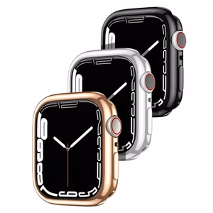Maciņš Dux Ducis Samo priekš Apple Watch 7 45mm sudrabs (ar LCD aizsargstiklu)