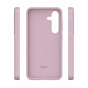 Силиконовый чехол Etteri Mag для Samsung Galaxy S25 Edge светло-розовый