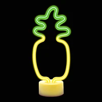 Neon LED on stand PINEAPPLE orange green USB-C FSC-12 Forever Light