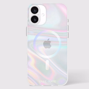 Case-Mate Soap Bubble MagSafe vāciņš ierīcei iPhone 16 Plus, zaigojošs