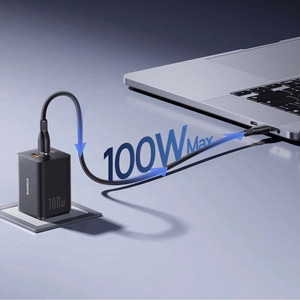 Baseus EnerFill FE11 100W sienas lādētājs 2 x USB-C + USB-A - melns