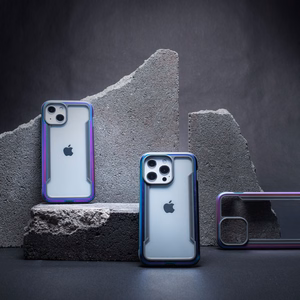 Raptic X-Doria Shield viedtālruņa apvalks iPhone 14 Plus ar bruņotu zilu pārklājumu