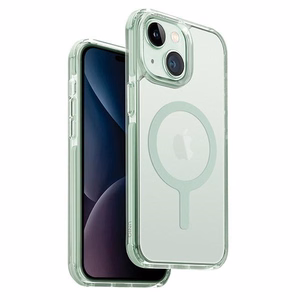 Uniq Combat Magclick uzlādes viedtālruņa apvalks iPhone 15 Plus / 14 Plus - piparmētru krāsas