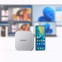 Orico MiniLink 9-in-1 dokstacija ar cietā diska nodalījumu - sudraba krāsā