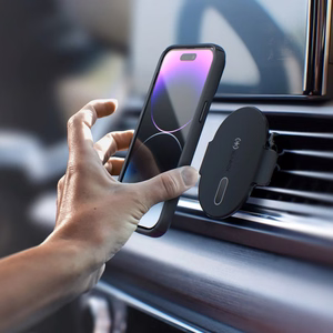 Speck ClickLock MagSafe tālruņa turētājs automašīnas ventilācijas restei, melns