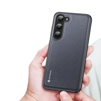 Dux Ducis Fino viedtālruņa apvalks Samsung Galaxy S23+ ar silikona rāmi pelēks