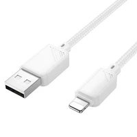 Kabelis USB A uz Lightning Hoco 2,4A 1 m X113 balts
