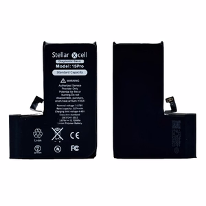 StellarXcell Diagnostic akumulators Apple iPhone 15 Pro, 3274 mAh (standarta ietilpība + augstas kvalitātes BMS kopija)