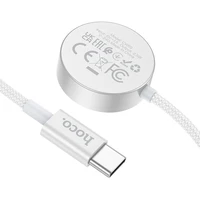 Bezvadu lādētājs Hoco 2,5W USB C saderīgs ar Apple Watch un Samsung Watch CW59 balts