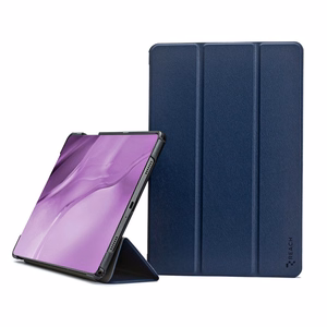 Reach Smart Leather maciņš Samsung X610/X616 Tab S9 FE Plus tumši zils