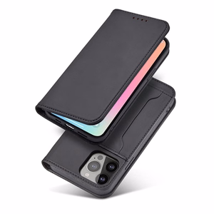 Magnet Card Case для Samsung Galaxy S23+ флип-чехол кошелёк подставка чёрный