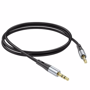 Kabelis AUX Jack 3,5 mm uz Jack 3,5 mm Hoco 1 m UPA22 melns