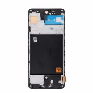 REWA OLED LCD displejs ar rāmi SAMSUNG A51 4G, melns