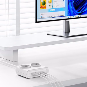 Orico PDC25 25W 6in1 strāvas sadalītājs 2x AC + 2x USB-A + 2x USB-C - balts