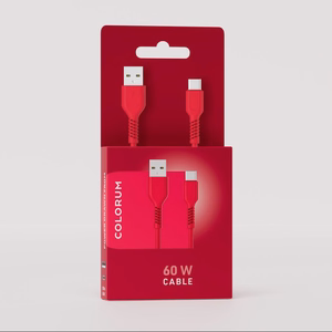 COLORUM kabelis USB-A - USB-C 1,8m 3A CK60-AC-02 xMagenta