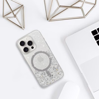 Viedtālruņa apvalks Tel Protect Moonlite Magsafe Case for Iphone 12 Pro - sudrabains caurspīdīgs