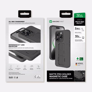 Amazing Thing Matte Pro Magnētiskais apvalks MagSafe 12FT IP156.7PMPBK iPhone 15 Pro Max melnais