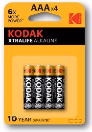 Kodak AAA sārmainā vienreizlietojama baterija