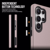 Perfectionists Trīsstūra korpuss Samsung S928 S24 Ultra rozā zelts