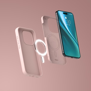 Etteri Silicone Mag case for iPhone 15 Pro Max 6,7" light pink