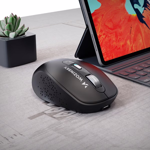 Wozinsky WMGK-1134 Ergonomiska bezvadu pele - melna
