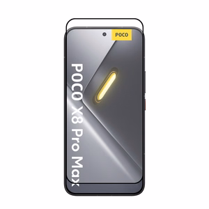 Crong 3D Armour Glass Lite pa visu virsmu līmējams rūdīta stikla ekrāna aizsargs Xiaomi POCO X8 Pro Max 5G