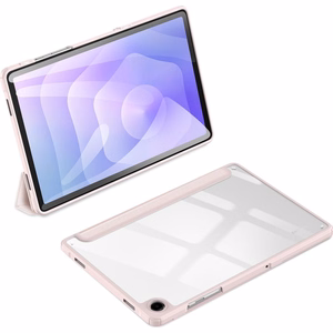 Korpuss Dux Ducis Toby Samsung X210/X215/X216 Tab A9 Plus 11.0/X230/X235/X236 Tab A11 Plus 11.0 rozā krāsā