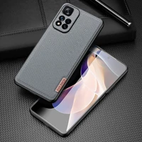 Dux Ducis Fino viedtālruņa apvalks pārklāts ar neilona materiālu Xiaomi Redmi Note 11 Pro+ 5G (China) / 11 Pro 5G (China) / Mi11i HyperCharge / Poco X4 NFC 5G zila
