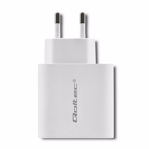Qoltec 51718 lādētājs 45 W, USB-C PD, USB, balts