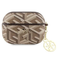 Guess GUAPPGCE4CW apvalks AirPods Pro - brūns GCube Charm