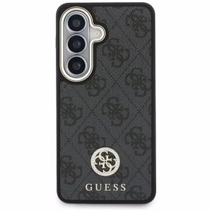 Guess 4G Big Rhinestone Triangle Strap MagSafe maciņš + siksniņa Samsung Galaxy S26 melns