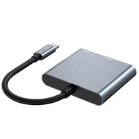HUB Tech-Protect V1 3in1 USB-C - USB-A 3.0 / USB-C PD 100W / HDMI 4K 30Hz - pelēks