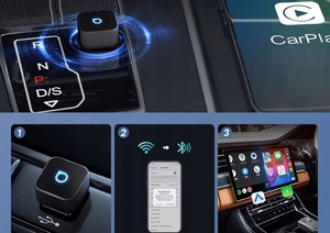 Audio adapteris automašīnai OTTOCAST Mini Cube T2 (CarPlay Android auto) melns