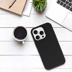 Tel Protect silikona viedtālruņa apvalks Iphone 16 Pro Max melns