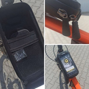 WILDMAN ceļojumu soma velosipēda stūrei ar rāvējslēdzēju, 0,5L (4 "- 7"), X3, melna