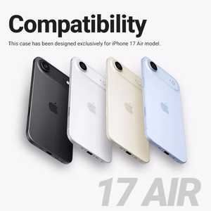 Crong Hybrid Frost MAG Cover MagSafe vāciņš ierīcei iPhone Air, melns